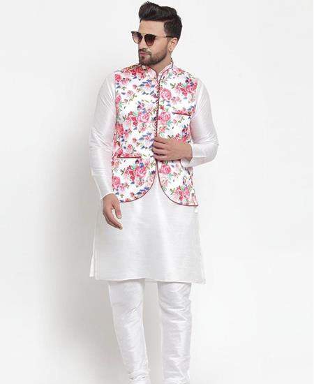 Picture of Elegant White Kurtas