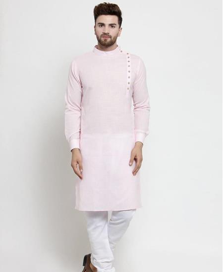 Picture of Well Formed Light Pink Kurtas