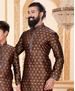 Picture of Delightful Coffee Kids Kurta Pyjama