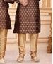 Picture of Delightful Coffee Kids Kurta Pyjama