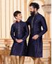 Picture of Good Looking Blue Kids Kurta Pyjama