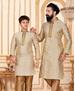 Picture of Gorgeous Beige Kids Kurta Pyjama