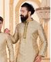 Picture of Gorgeous Beige Kids Kurta Pyjama