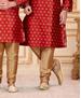 Picture of Appealing Red Kids Kurta Pyjama