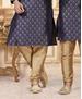 Picture of Pretty Navy Blue Kids Kurta Pyjama