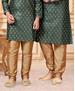 Picture of Charming Green Kids Kurta Pyjama