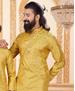 Picture of Sublime Yellow Kids Kurta Pyjama