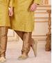 Picture of Sublime Yellow Kids Kurta Pyjama