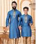 Picture of Beautiful Blue Kids Kurta Pyjama