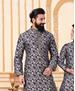 Picture of Taking Navy Blue Kids Kurta Pyjama