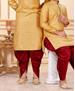 Picture of Appealing Gold Kids Kurta Pyjama