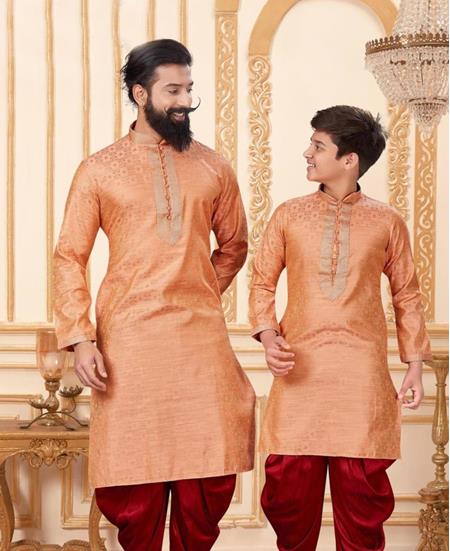 Picture of Taking Peach Kids Kurta Pyjama