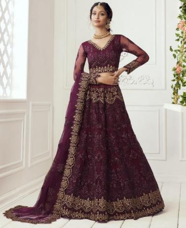 Picture of Classy Wine Lehenga Choli