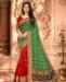 Picture of Sublime Green+red Casual Saree