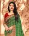 Picture of Sublime Green+red Casual Saree