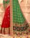 Picture of Sublime Green+red Casual Saree