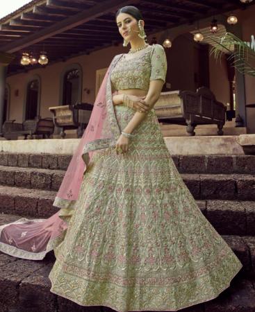 Picture of Alluring Green Lehenga Choli