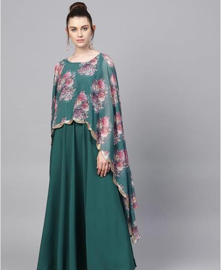 Picture of Delightful Sea Green Kurtis & Tunic