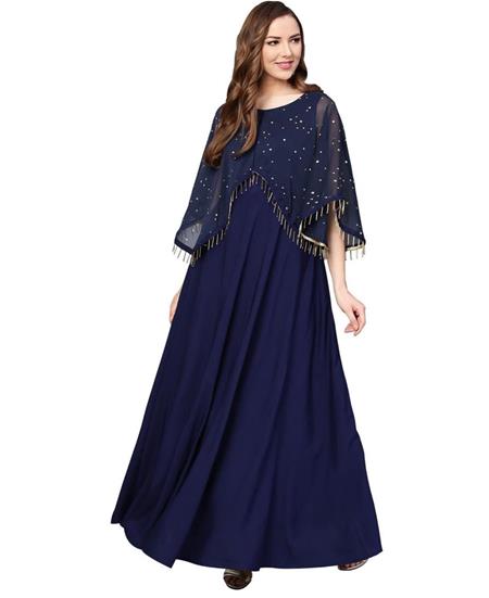 Picture of Alluring Navy Blue Kurtis & Tunic