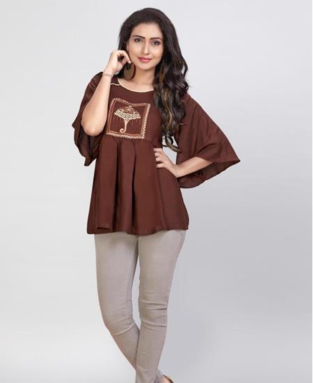 Picture of Beautiful Brown Kurtis & Tunic