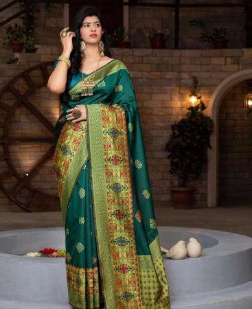 Picture of Well Formed Green Casual Saree