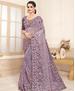 Picture of Sightly Dusty Lavender Designer Saree