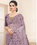 Picture of Sightly Dusty Lavender Designer Saree