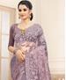 Picture of Pretty Dusty Lavender Designer Saree