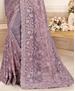 Picture of Pretty Dusty Lavender Designer Saree