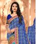 Picture of Splendid Blue+sky Blue Casual Saree