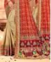 Picture of Excellent Red+cream Casual Saree