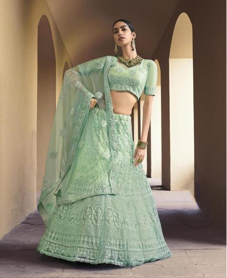 Picture of Pretty Green Lehenga Choli