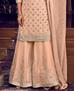 Picture of Splendid Peach Straight Cut Salwar Kameez