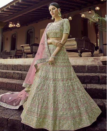 Picture of Alluring Green Lehenga Choli