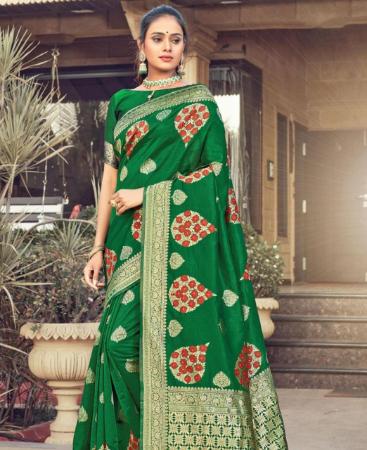 Picture of Charming Green Casual Saree