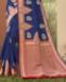 Picture of Graceful Blue Silk Saree