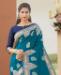 Picture of Marvelous Sea Green Silk Saree