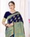 Picture of Stunning Navy Blue Casual Saree