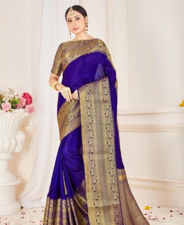 Picture of Fascinating Purple Casual Saree