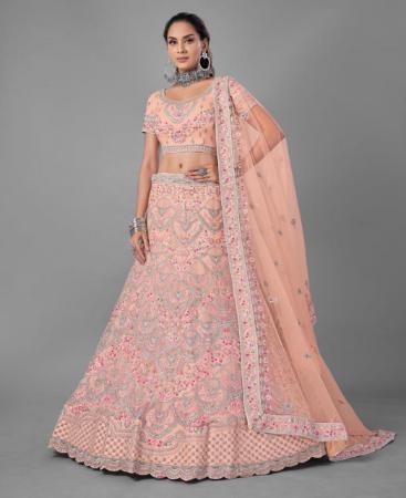 Picture of Superb Peach Lehenga Choli