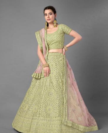 Picture of Graceful Pista Lehenga Choli