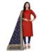 Picture of Alluring Maroon Cotton Salwar Kameez