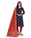 Picture of Alluring Nevy Blue Cotton Salwar Kameez