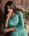 Picture of Good Looking Aqua Blue Straight Cut Salwar Kameez