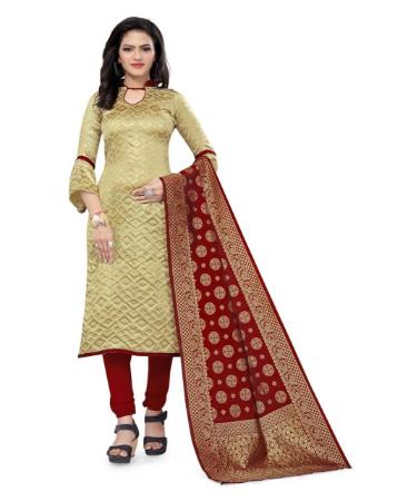 Picture of Exquisite Beige Straight Cut Salwar Kameez