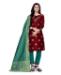 Picture of Pretty Maroon Cotton Salwar Kameez