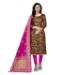 Picture of Beauteous Brown Cotton Salwar Kameez