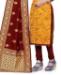 Picture of Fine Yellow Straight Cut Salwar Kameez