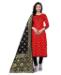 Picture of Amazing Red Straight Cut Salwar Kameez