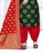 Picture of Superb Dark Green Cotton Salwar Kameez